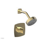 Phylrich - Pb Shwr Kit Radi, Blade Handle - Polished Brass Uncoated