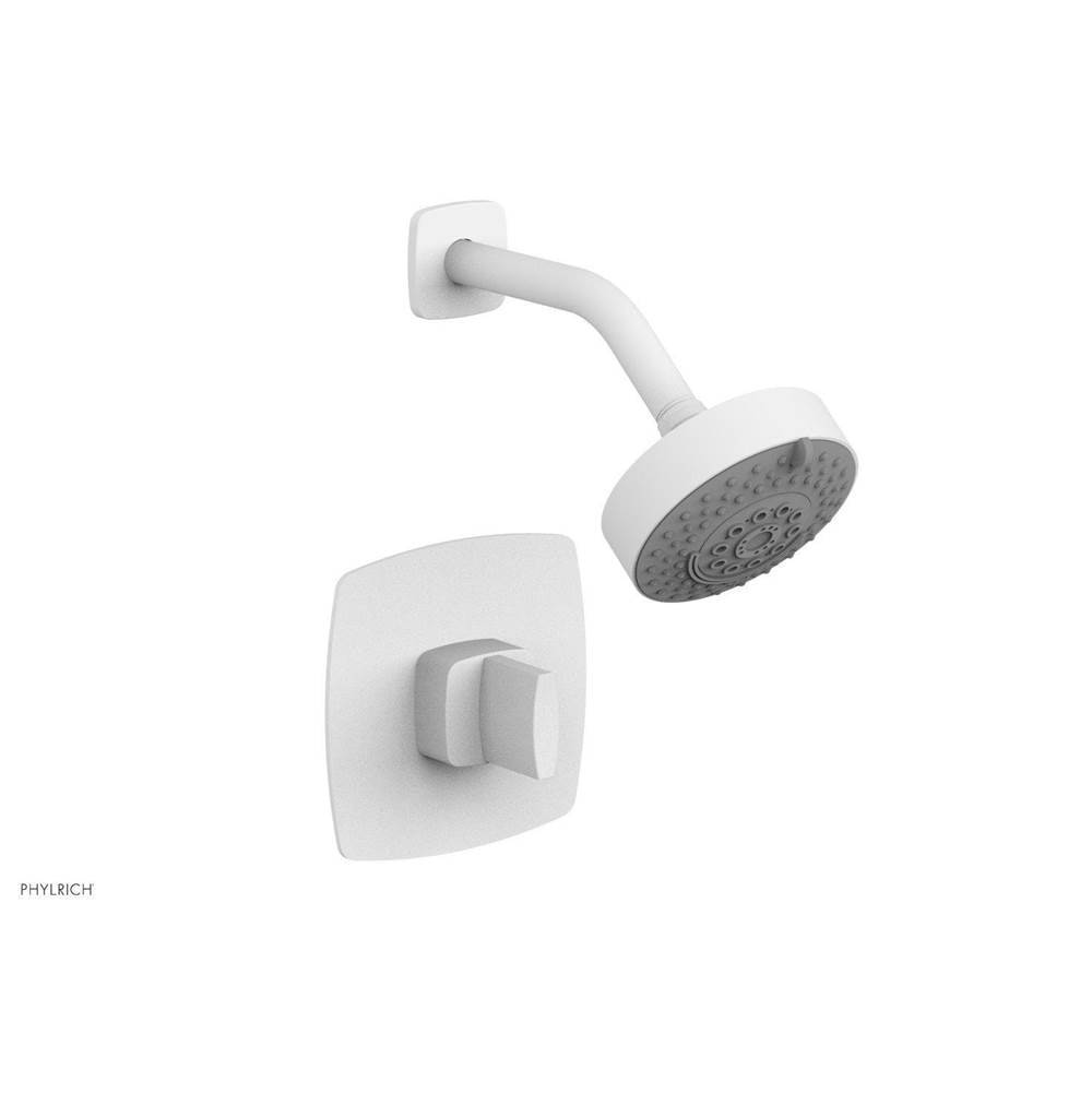 Phylrich - Pb Shwr Kit Radi, Blade Handle - Satin White