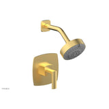 Phylrich - Pb Shwr Kit Radi, Lever Handle - Burnished Gold