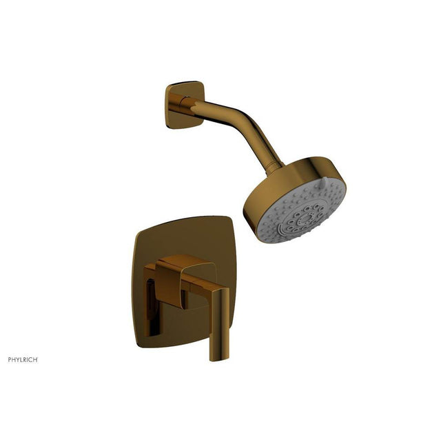Phylrich - Pb Shwr Kit Radi, Lever Handle - French Brass