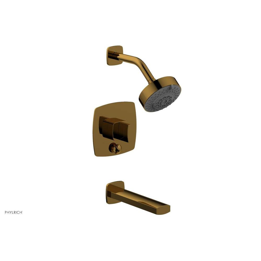 Phylrich - Pb Tub & Shwr Kit Radi, Blade Handle - Polished Gold