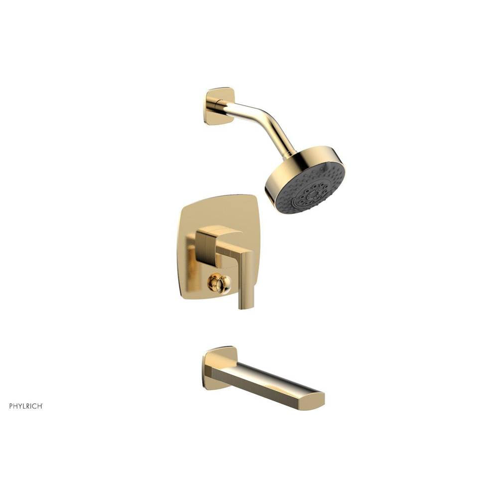 Phylrich - Pb Tub & Shwr Kit Radi, Lever Handle - Polished Nickel