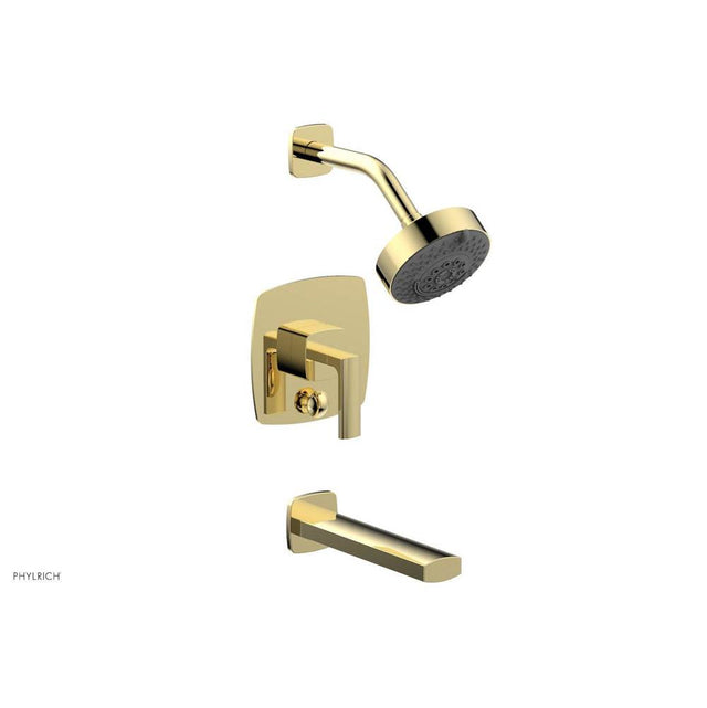 Phylrich - Pb Tub & Shwr Kit Radi, Lever Handle - French Brass
