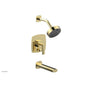Phylrich - Pb Tub & Shwr Kit Radi, Lever Handle - French Brass