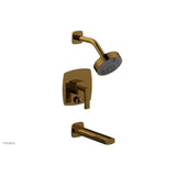Phylrich - Pb Tub & Shwr Kit Radi, Lever Handle - Polished Gold