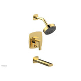 Phylrich - Pb Tub & Shwr Kit Radi, Lever Handle - Satin Gold