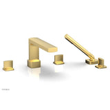 Phylrich - Deck Tub Set Radi W/ Hs, Blade Handle - Burnished Gold