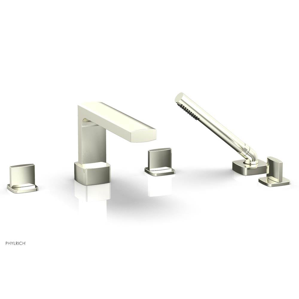Phylrich - Deck Tub Set Radi W/ Hs, Blade Handle - Burnished Nickel