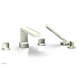 Phylrich - Deck Tub Set Radi W/ Hs, Blade Handle - Burnished Nickel