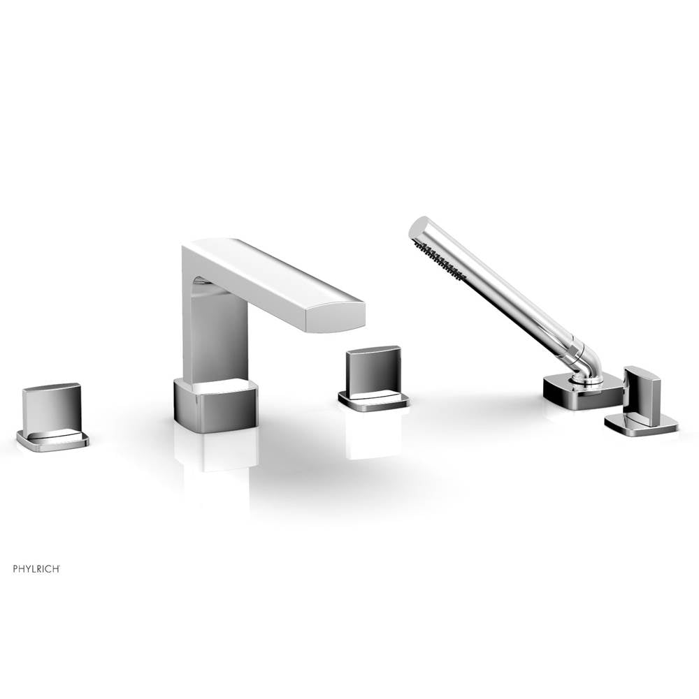 Phylrich - Deck Tub Set Radi W/ Hs, Blade Handle - Polished Chrome