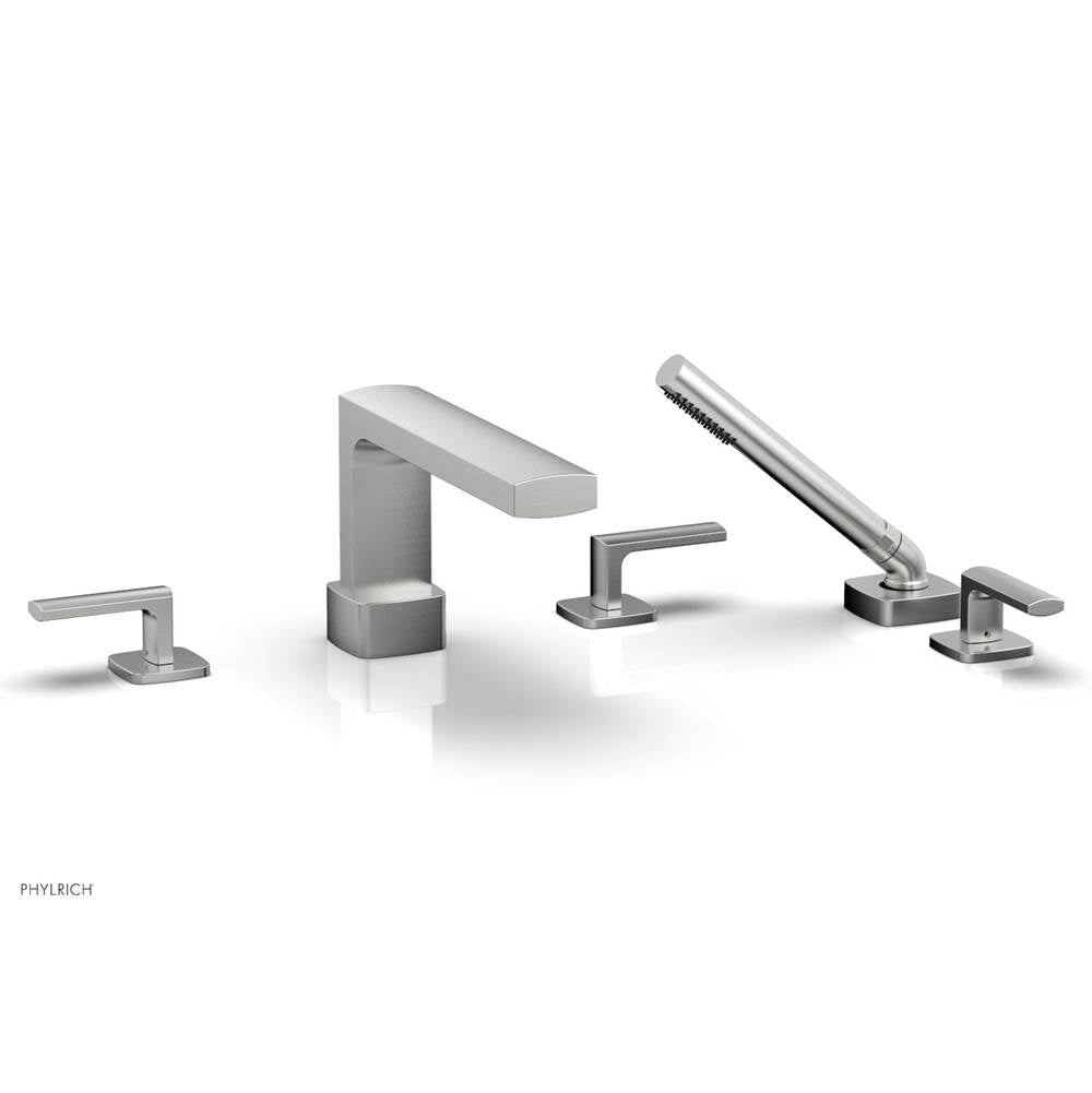 Phylrich - Deck Tub Set Radi W/ Hs, Lever Handle - Satin chrome