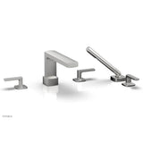 Phylrich - Deck Tub Set Radi W/ Hs, Lever Handle - Satin chrome