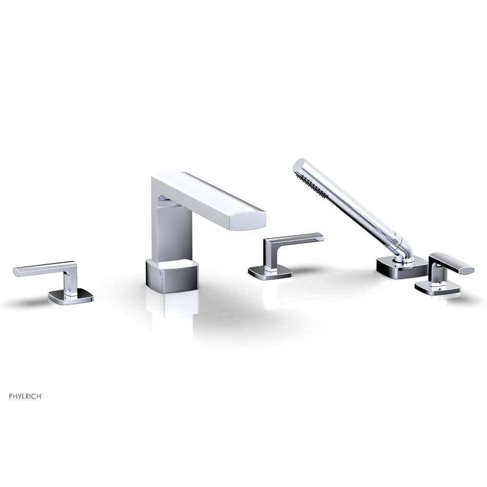 Phylrich - Deck Tub Set Radi W/ Hs, Lever Handle - Polished Brass Uncoated