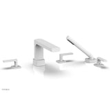 Phylrich - Deck Tub Set Radi W/ Hs, Lever Handle - Satin White