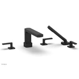 Phylrich - Deck Tub Set Radi W/ Hs, Lever Handle - Matte Black