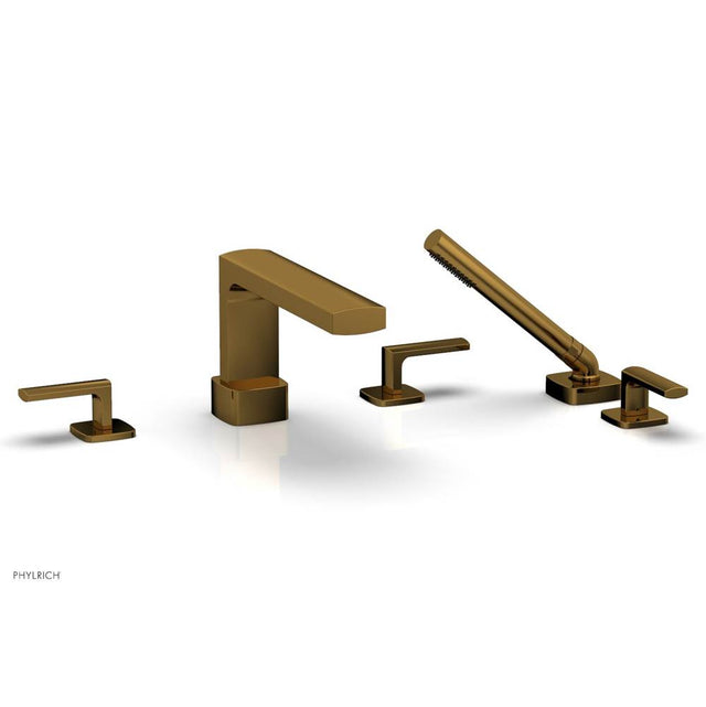 Phylrich - Deck Tub Set Radi W/ Hs, Lever Handle - French Brass