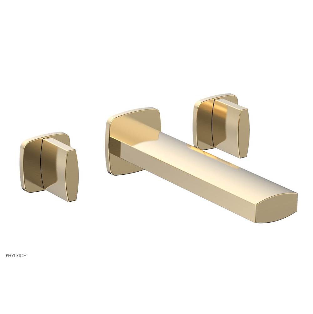 Phylrich - Wall Tub Set Radi, Blade Handle - Satin Brass