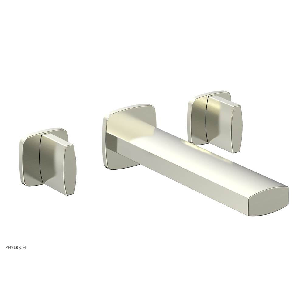 Phylrich - Wall Tub Set Radi, Blade Handle - Satin Nickel