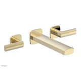 Phylrich - Wall Tub Set Radi, Lever Handle - Polished Brass Uncoated