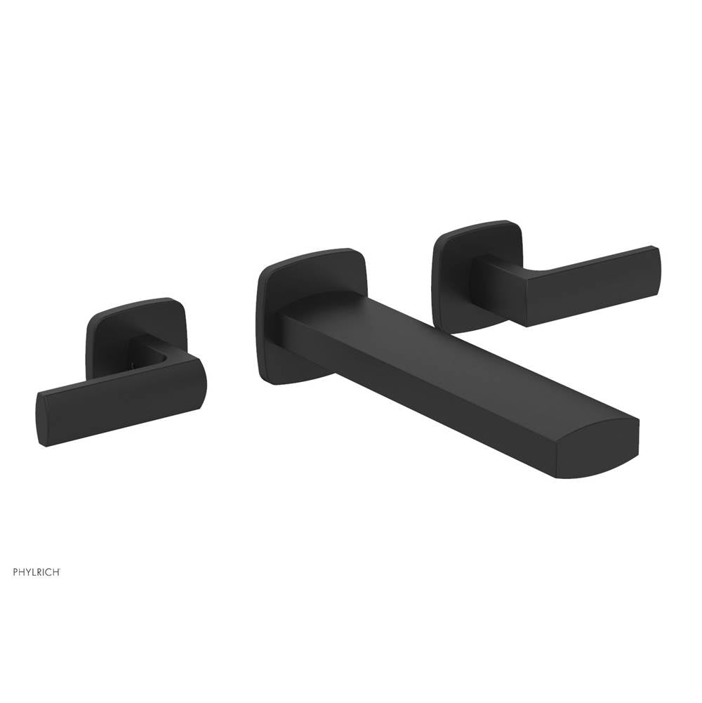 Phylrich - Wall Tub Set Radi, Lever Handle - Matte Black