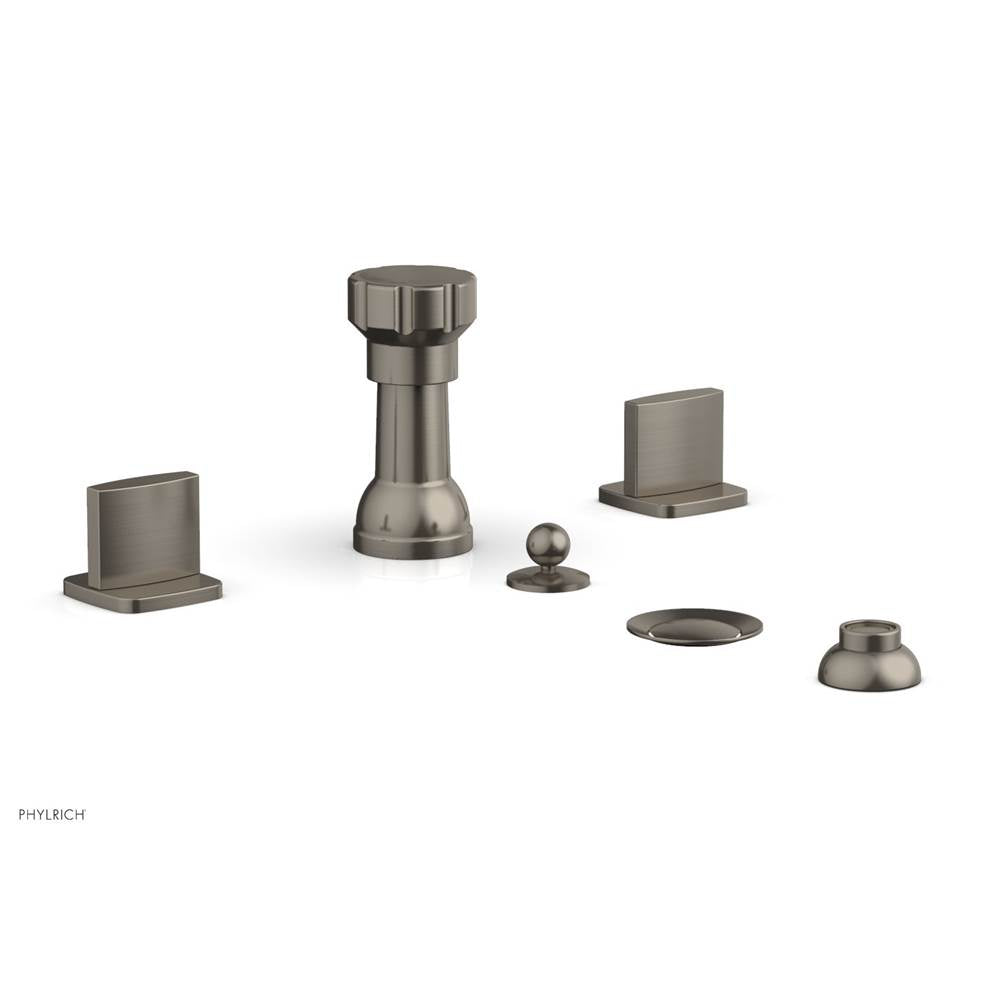 Phylrich - Four Hole Bidet Set Radi, Blade Handle - Pewter