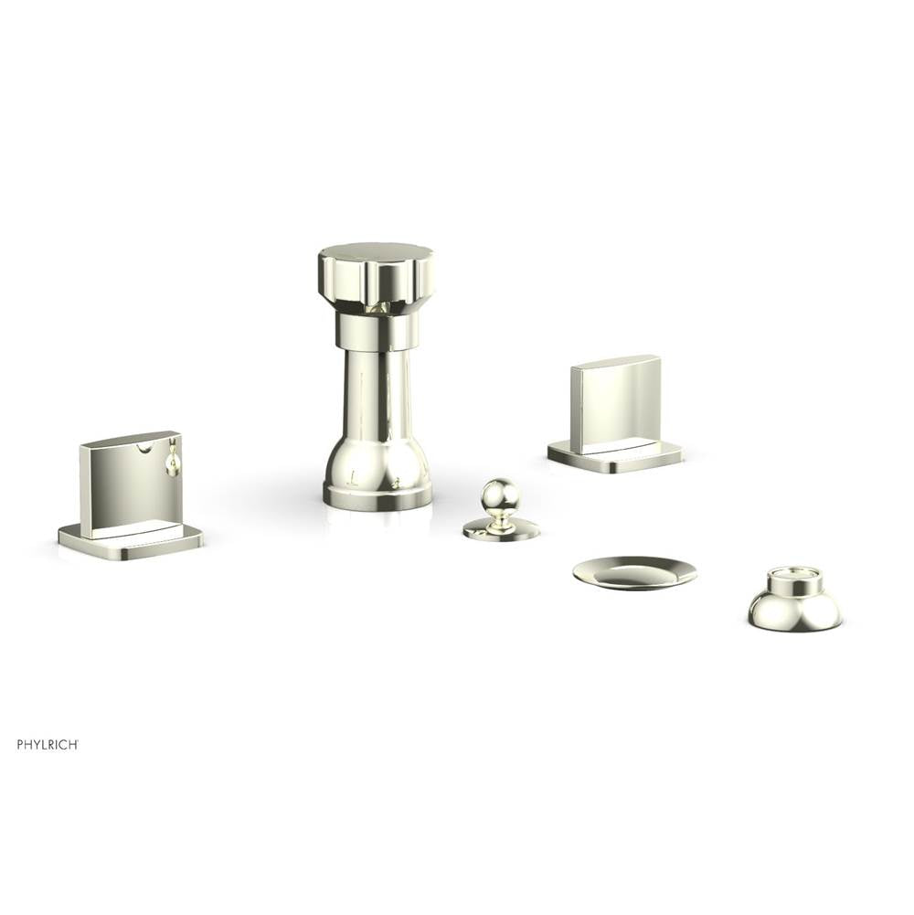 Phylrich - Four Hole Bidet Set Radi, Blade Handle - Burnished Nickel