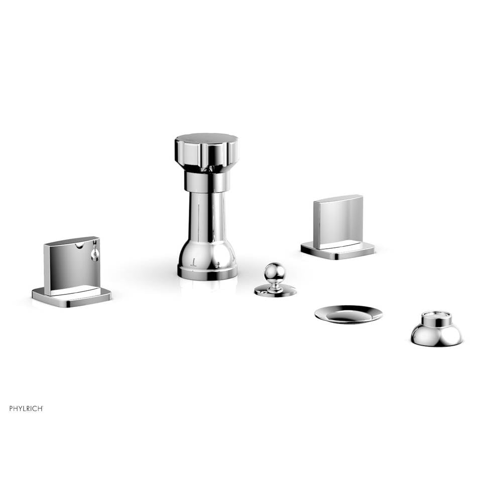 Phylrich - Four Hole Bidet Set Radi, Blade Handle - Polished Chrome