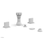Phylrich - Four Hole Bidet Set Radi, Blade Handle - Satin White