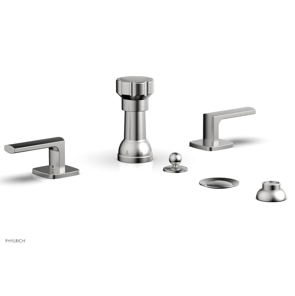 Phylrich - Four Hole Bidet Set Radi, Lever Handle - Satin chrome
