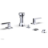 Phylrich - Four Hole Bidet Set Radi, Lever Handle - Polished Brass Uncoated