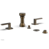Phylrich - RADI Four Hole Bidet Set, Lever Handles 181-61 - Old English Brass