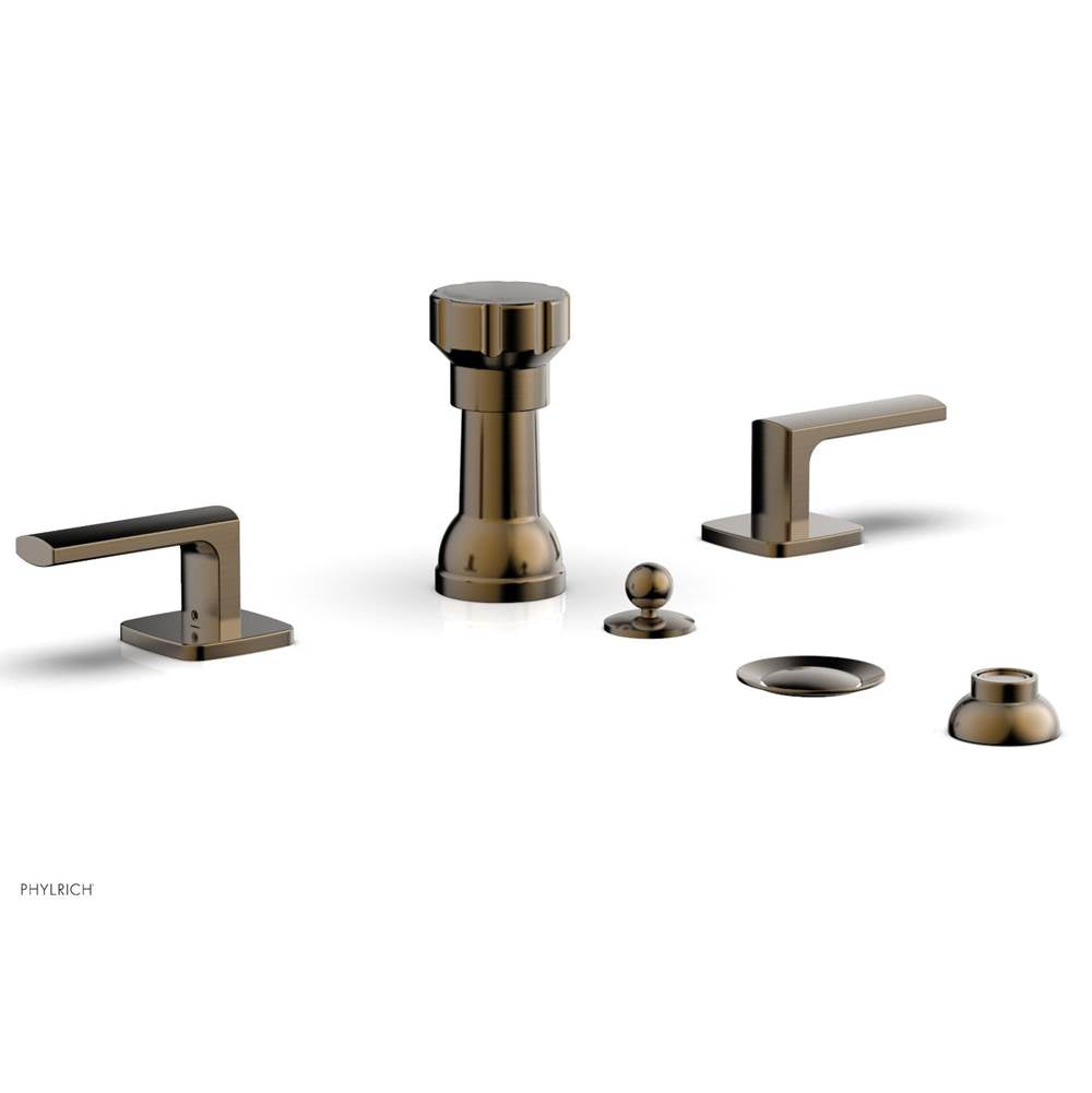 Phylrich - Four Hole Bidet Set Radi, Lever Handle - Antique Brass