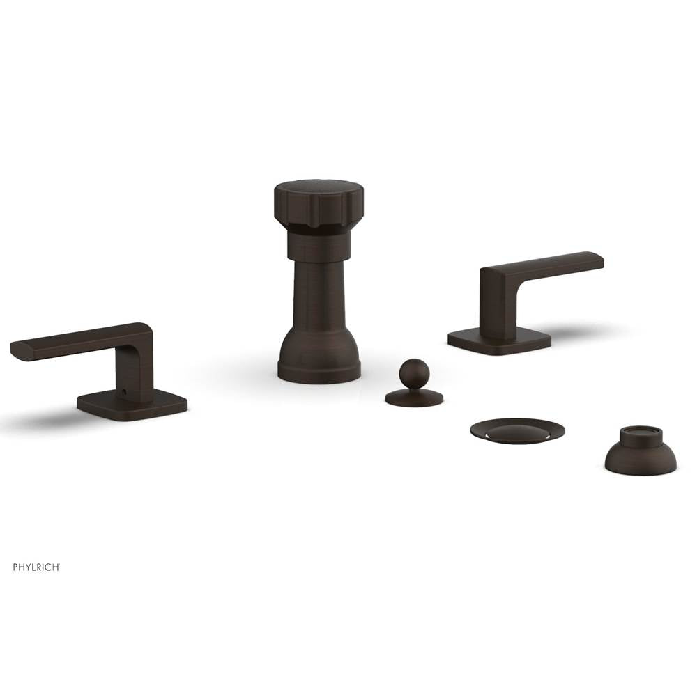 Phylrich - Four Hole Bidet Set Radi, Lever Handle - Antique Bronze