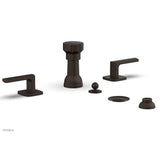 Phylrich - Four Hole Bidet Set Radi, Lever Handle - Antique Bronze