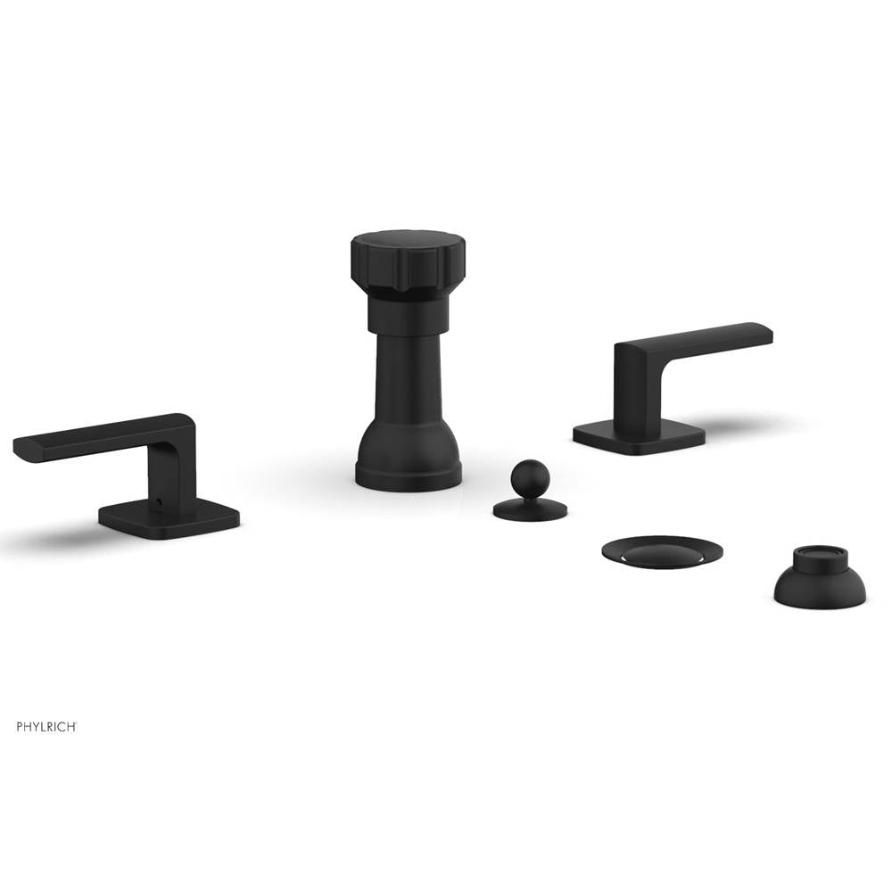 Phylrich - Four Hole Bidet Set Radi, Lever Handle - Matte Black