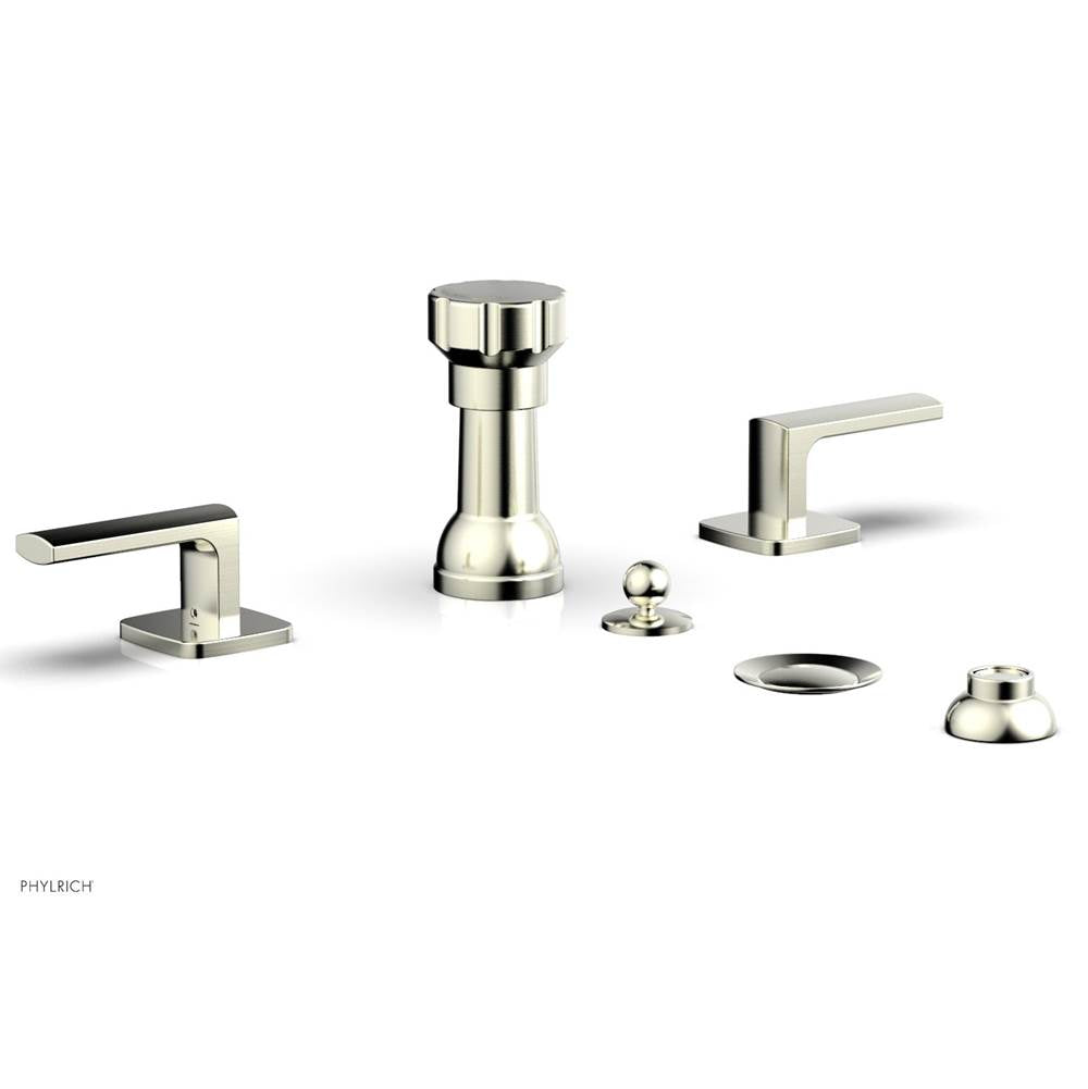 Phylrich - Four Hole Bidet Set Radi, Lever Handle - Satin Nickel