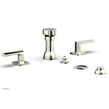 Phylrich - Four Hole Bidet Set Radi, Lever Handle - Satin Nickel