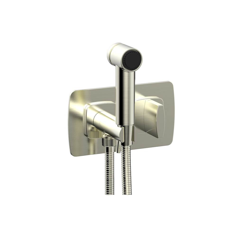Phylrich - Wall Mounted Bidet Set Radi, Blade Handle - Satin Nickel