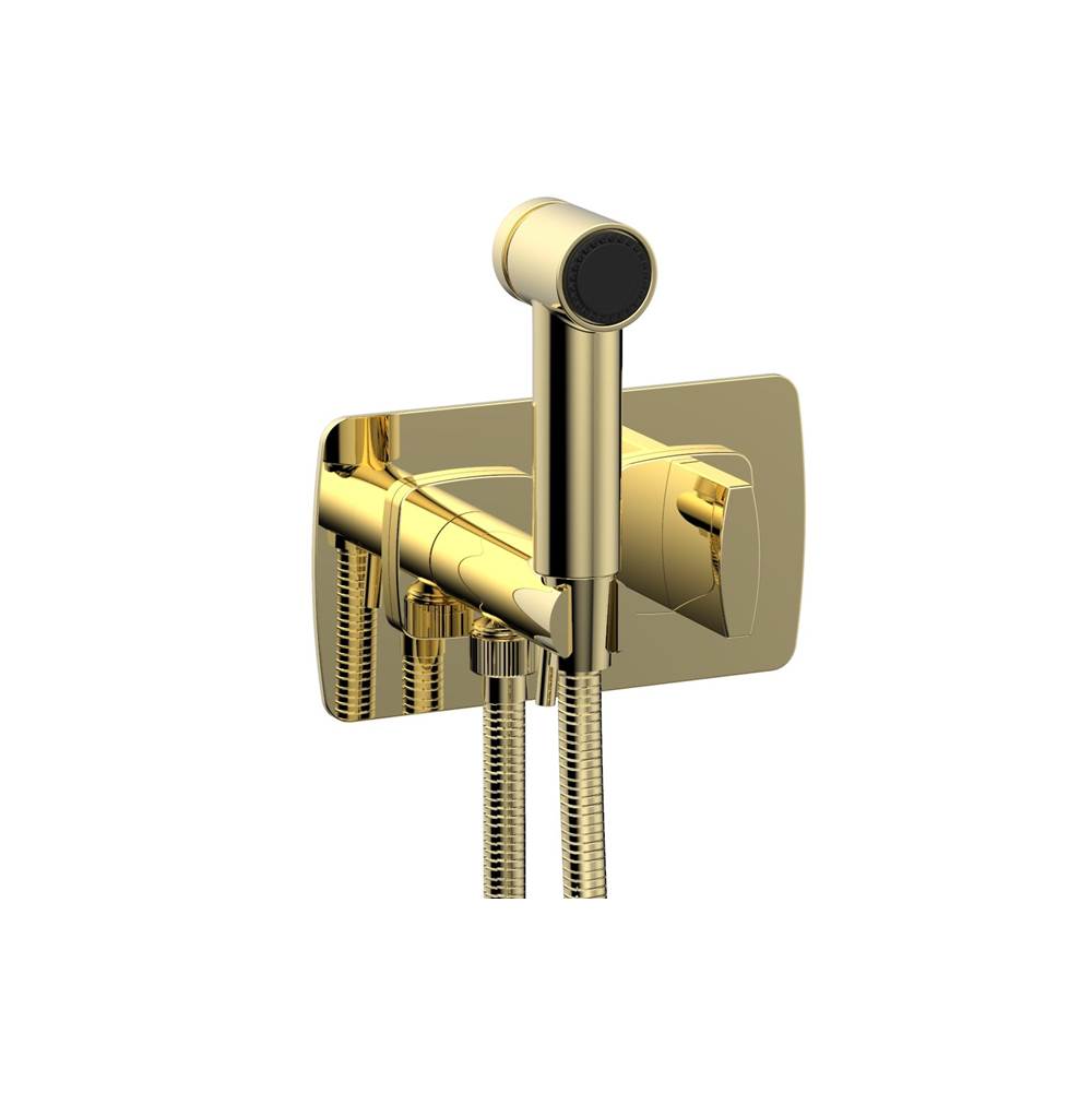 Phylrich - Wall Mounted Bidet Set Radi, Blade Handle - Polished Brass