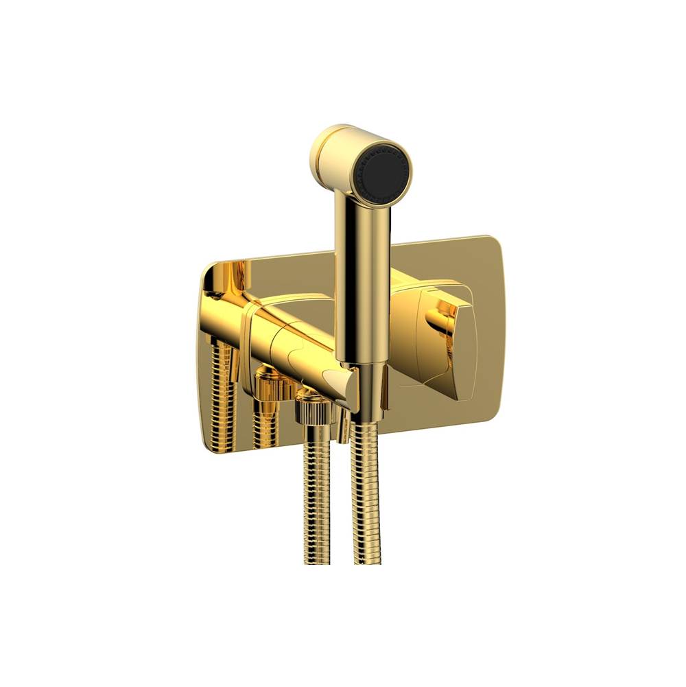 Phylrich - Wall Mounted Bidet Set Radi, Blade Handle - Polished Gold