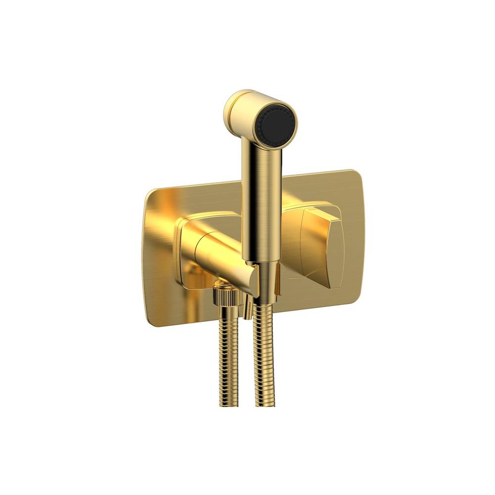 Phylrich - Wall Mounted Bidet Set Radi, Blade Handle - Satin Gold
