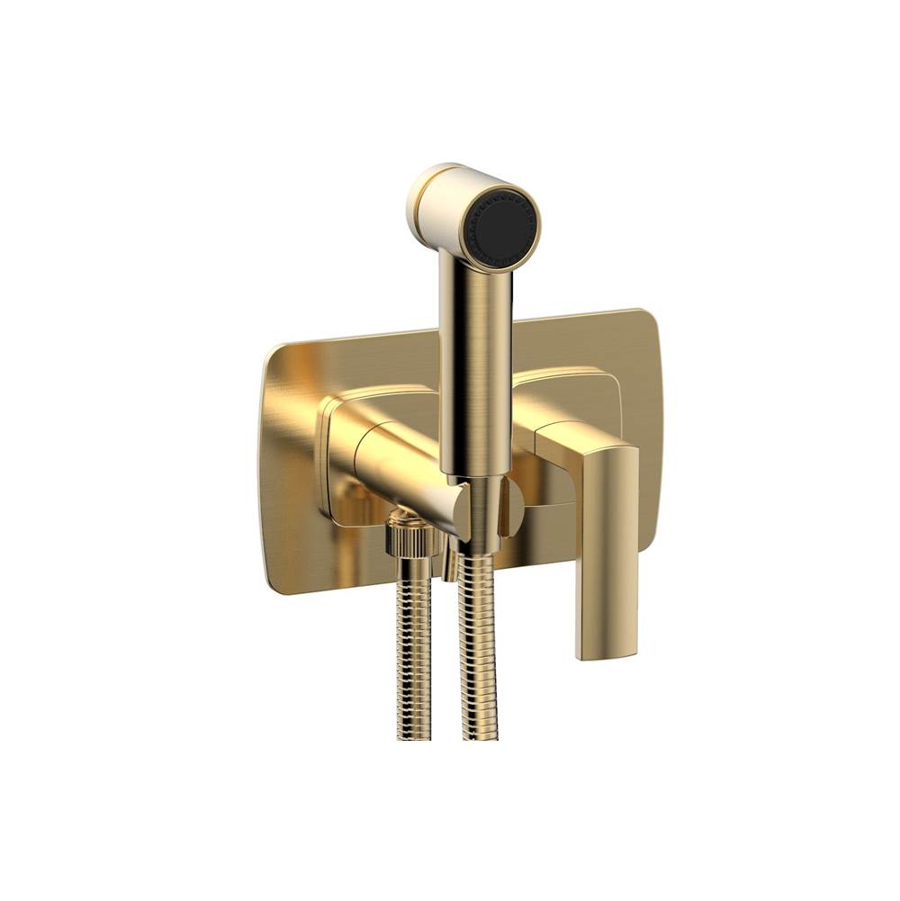 Phylrich - Wall Mounted Bidet Set Radi, Lever Handle - Satin Brass