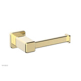 Phylrich - Single Post Paper Holder, Radi - Polished Brass Uncoated