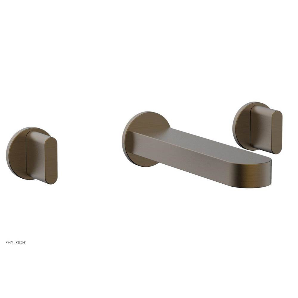 Phylrich - ROND Wall Lavatory Set - Blade Handles 183-11 - Old English Brass