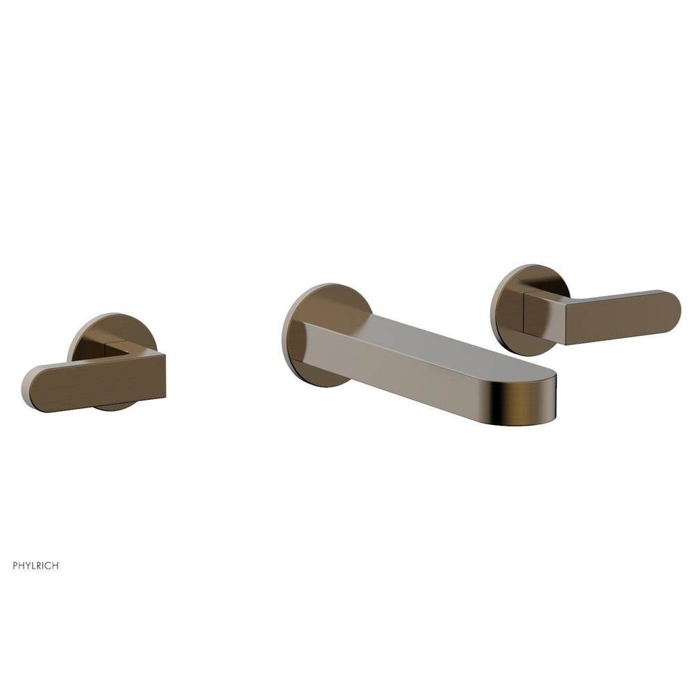 Phylrich - Wall Lav Faucet To Rond, Lever Handles - Antique Brass