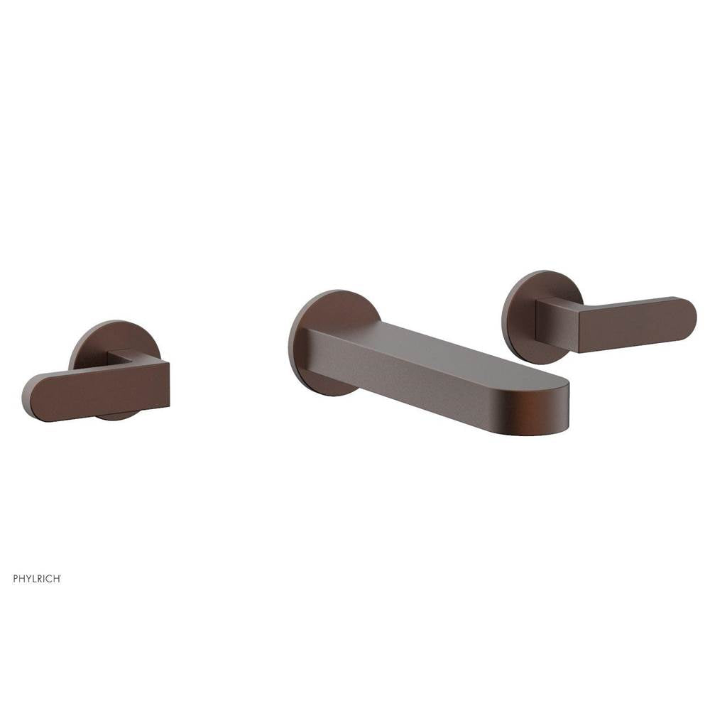 Phylrich - Wall Lav Faucet To Rond, Lever Handles - Weathered Copper