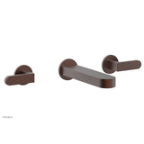 Phylrich - Wall Lav Faucet To Rond, Lever Handles - Weathered Copper