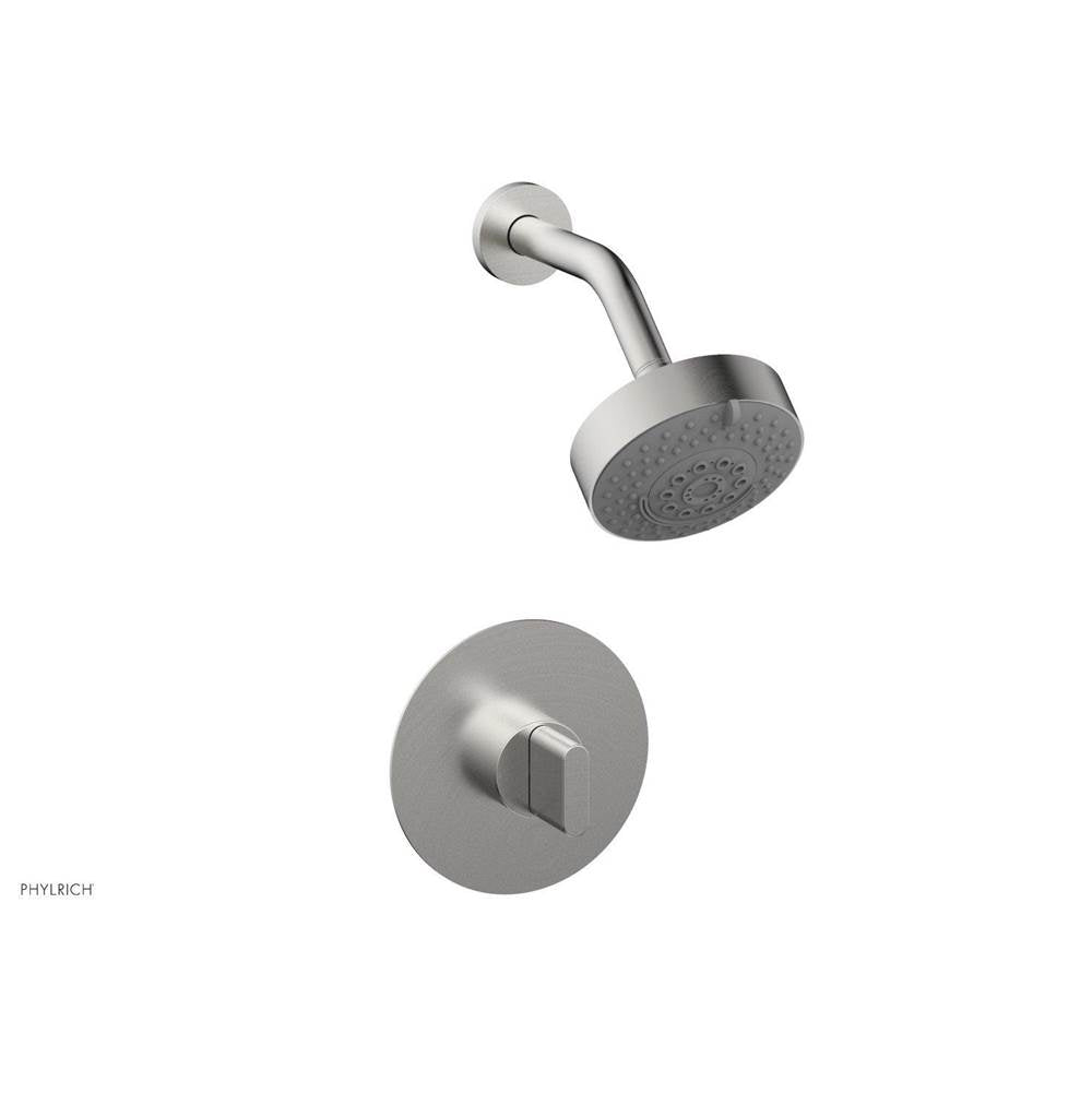 Phylrich - Pb Shwr Kit Rond, Blade Handle - Pewter