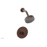 Phylrich - Pb Shwr Kit Rond, Blade Handle - Weathered Copper