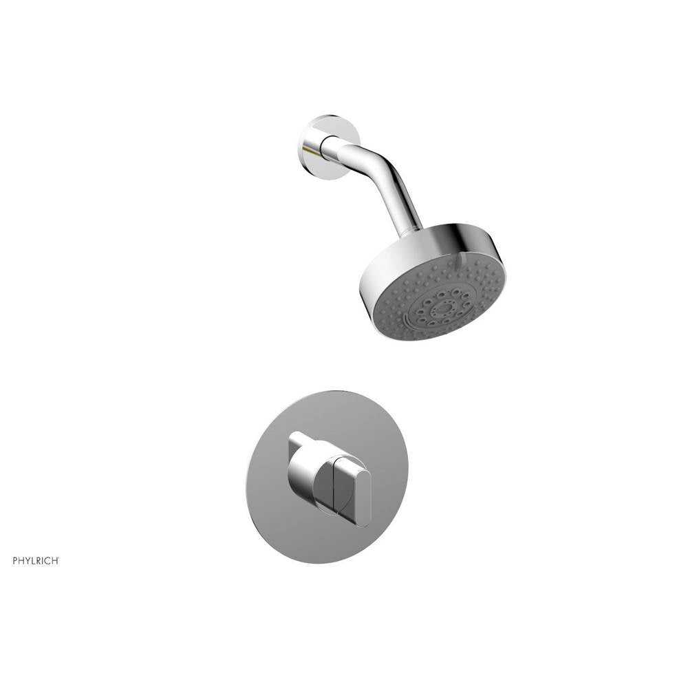 Phylrich - Pb Shwr Kit Rond, Blade Handle - Polished Chrome